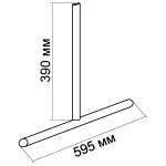 MS18 Подставка для решетки хром